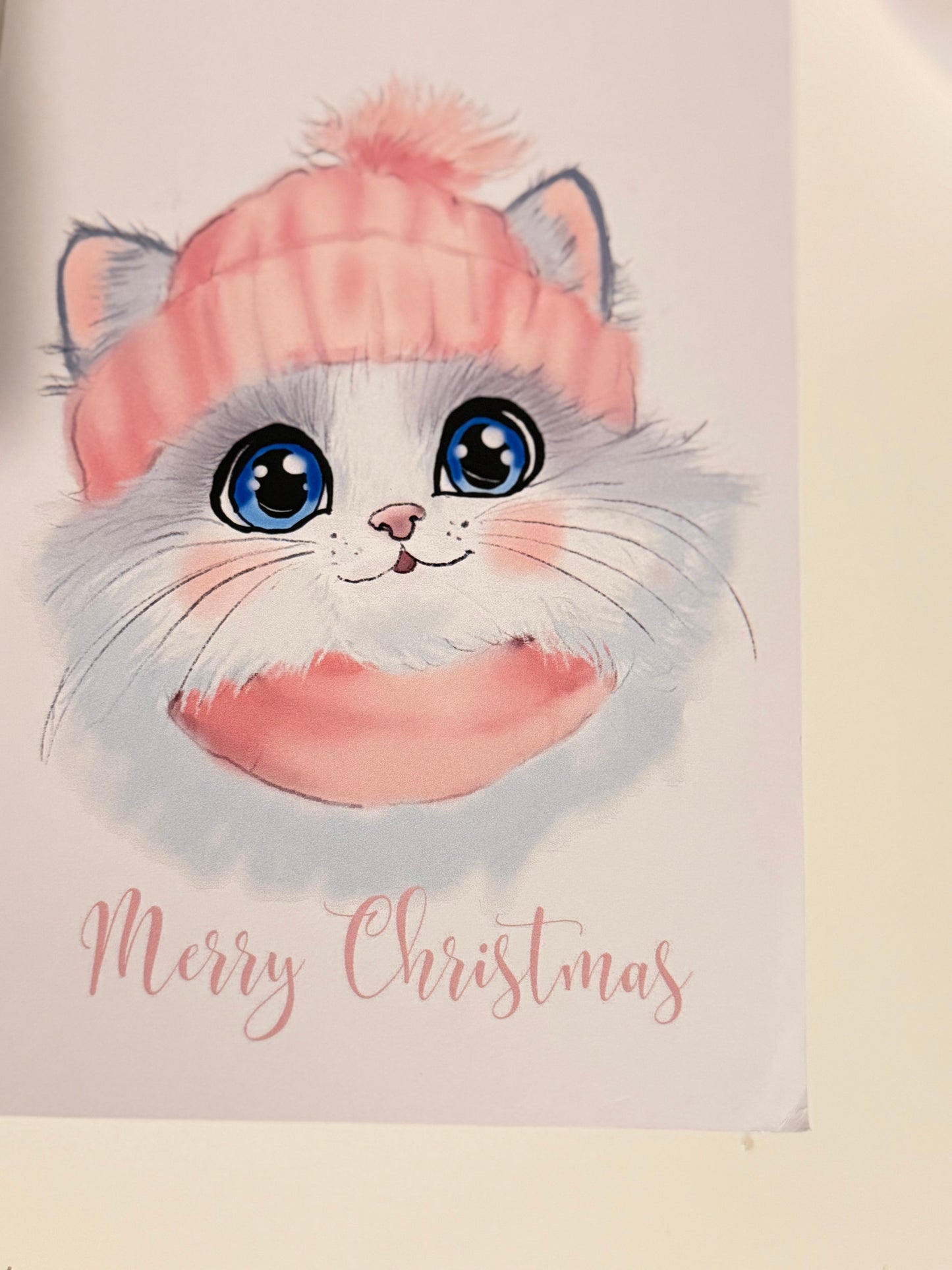Merry Christmas Cute Cat Card