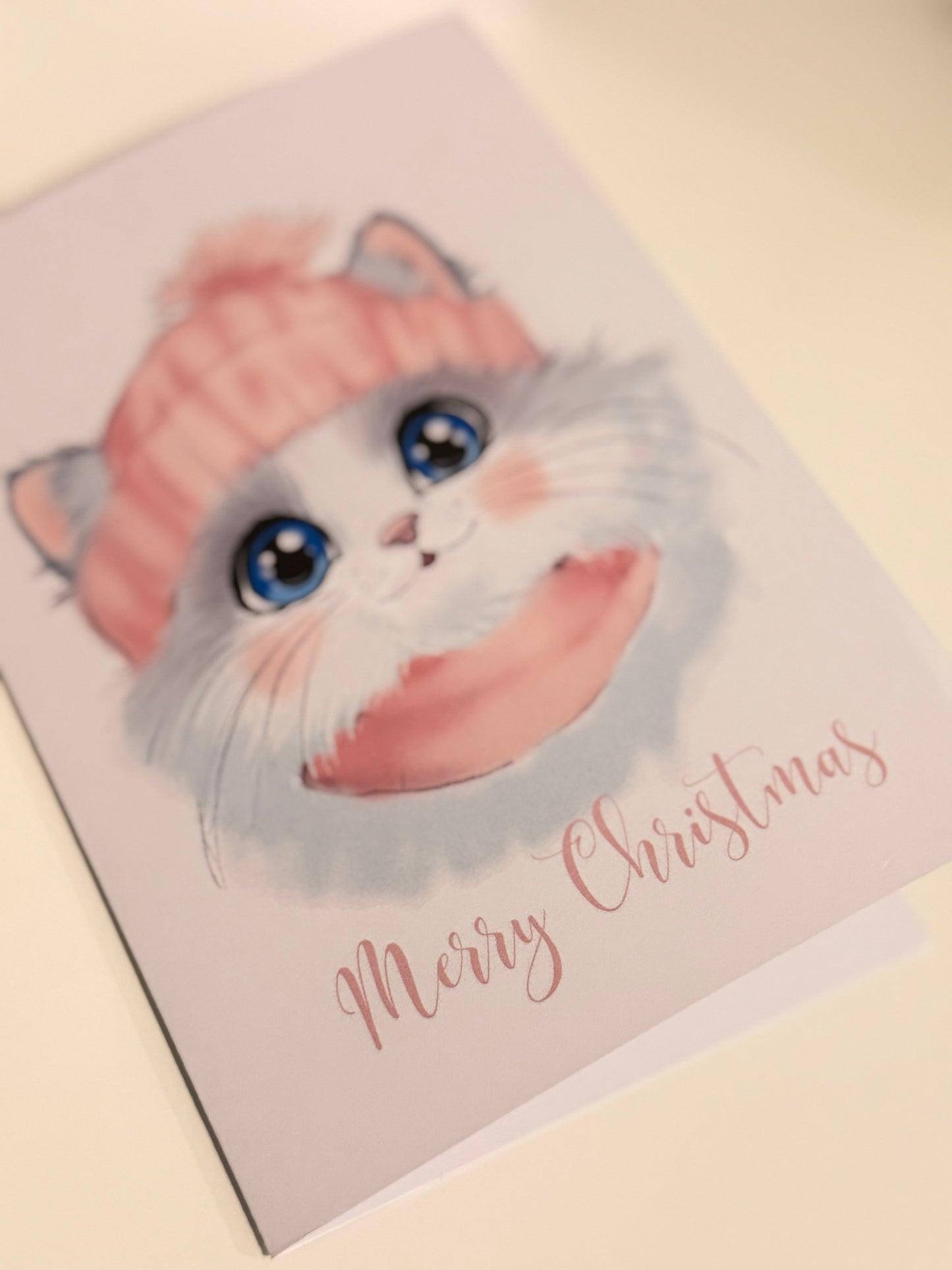 Merry Christmas Cute Cat Card