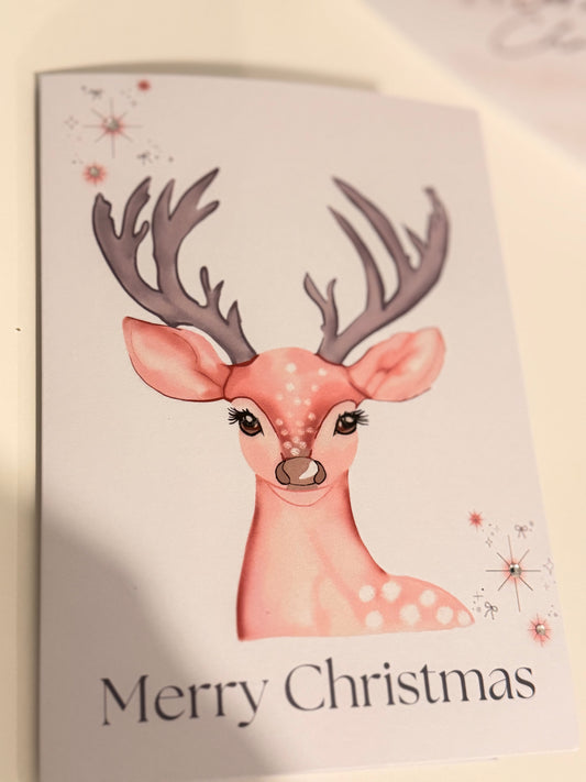 Merry Christmas Reindeer card